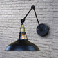 Frendorf | Schwarz/Rost Barn Shade Wand sconce Industrielle Metall 1 Licht Studienraum Wandmontage Licht mit Schwenkarm