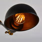 Frendorf | Dome Shade Schlafzimmer Wandlicht Wandleuchte Industrie Metall 1 Kopf Schwarz Lesewandleuchte mit verstellbarem Arm