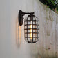 Frendorf | Gecageerde Zaden Glas Wandgemonteerde Lamp Industriële Enkele Gloeilamp Buitensculptuur Licht in Zwart/Bronze, 5.5"/6"/8" Breed