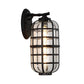 Frendorf | Gecageerde Zaden Glas Wandgemonteerde Lamp Industriële Enkele Gloeilamp Buitensculptuur Licht in Zwart/Bronze, 5.5"/6"/8" Breed