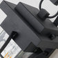 Klare Glas schwarze Wandleuchte Quadratisch/Rechteckig 1-Licht Küsten Wand Lampe Armatur mit Eisenkäfig