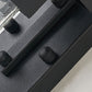 Klare Glas schwarze Wandleuchte Quadratisch/Rechteckig 1-Licht Küsten Wand Lampe Armatur mit Eisenkäfig