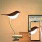 Frendorf | BrightBird Nordic LED Tischlampe | USB-Ladung | Nachtlicht mit Vogelclip | Modernes Design