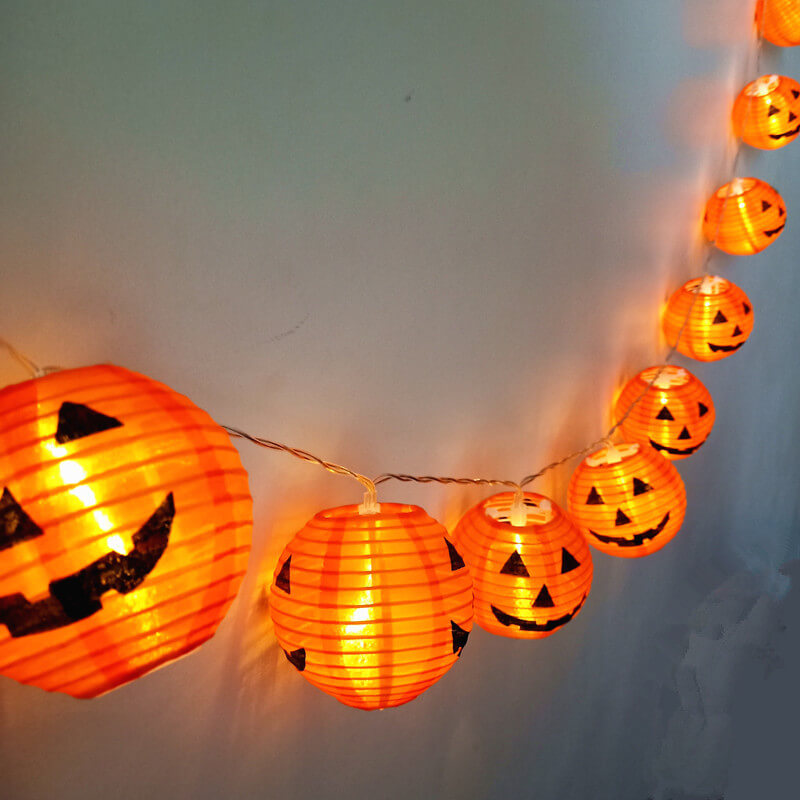 Frendorf | PumpkinGlow Halloween LED Lichterkette | Kürbis Design | Wasserdicht & Outdoor Deko