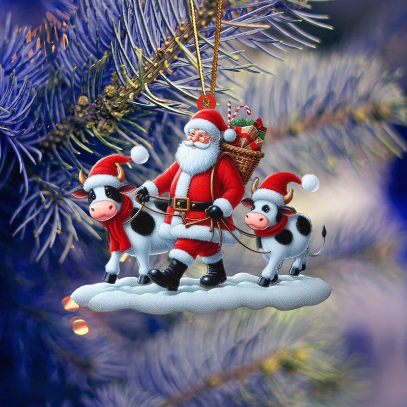 2D Acryl Weihnachtsbaumdekoration Anhänger