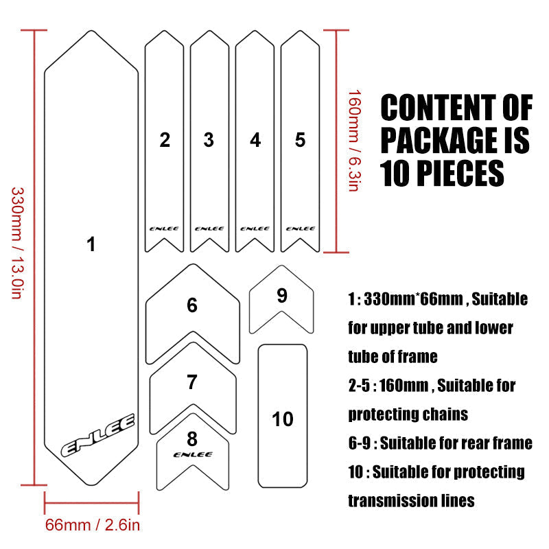 Frendorf | CycleArmor | MTB Rahmenschutz – Schlagfest & Kratzfrei Fahren