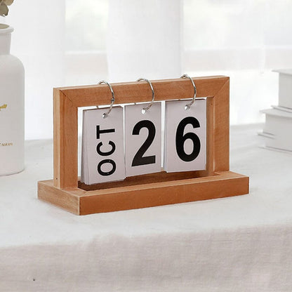 Frendorf | Dutch Teak Holz Schreibtischkalender