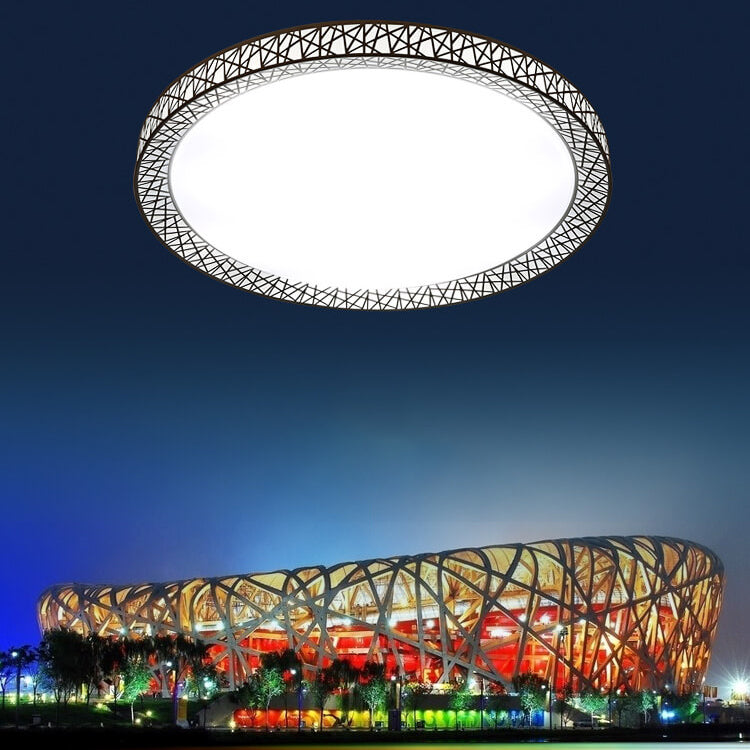Frendorf | Orbivis Halo LED Deckenleuchte | Kreatives Vogelnest-Design | Modern & Dimmbar | Runde Leuchte