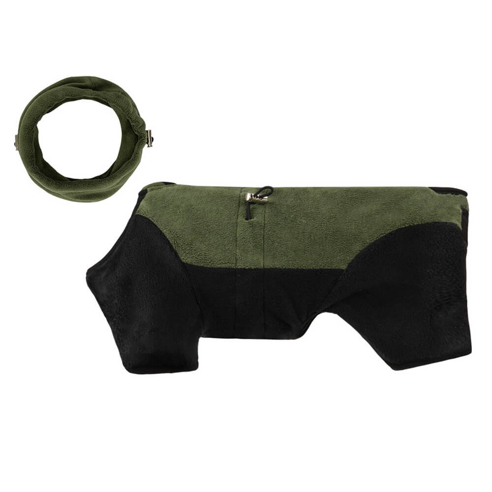Vollständiger Schutz Polar Fleece Hund Overall mit abnehmbarem Kragen