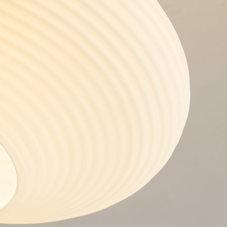 Frendorf | GlowLoom Nordic Oval Deckenleuchte | Holzstreifen Glasdesign | Halbrunde LED Lampe | Moderne Beleuchtung