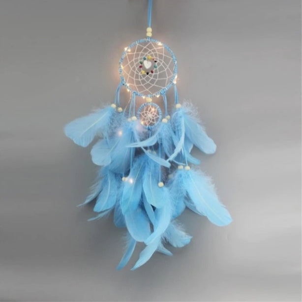 Frendorf | GlowDream Feenlicht Traumfänger | Deko Traumfänger LED-Lichterkette | Stimmungsvolles Licht für Zuhause | Boho Dekoration