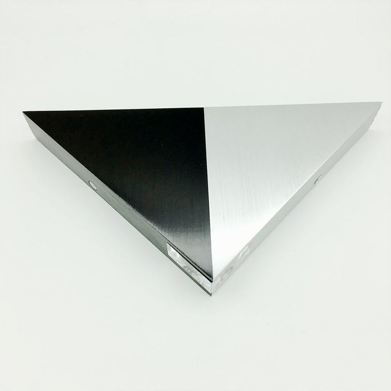 Frendorf | TriLumina Prisma LED Wandleuchte | Kreatives Pyramidendesign | Aluminium & Acryl | Farbige Lichtoptionen