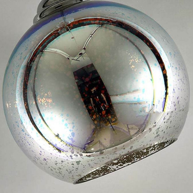 Frendorf | ElysianSpark 3D Creative LED Kronleuchter | 2/3 Lichter | Feuerwerksglas-Dome | Modernes Design | Stimmungslicht für Zuhause