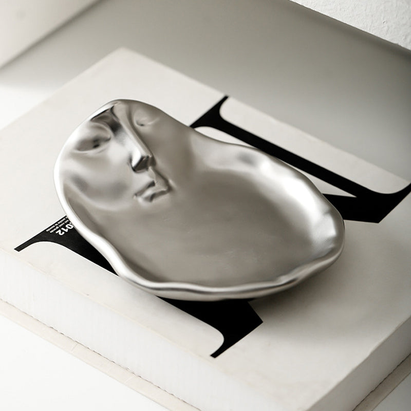 Frendorf | Metal Touching Face Kreative Keramische Kiss Kaffee Becher, Künstlerisches Vibe Becher & Untertasse Set