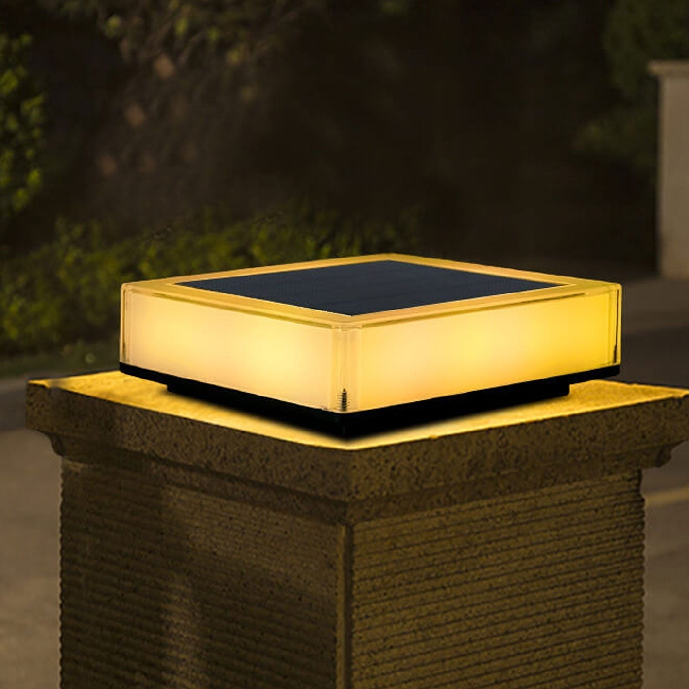 Frendorf | SolarAura RGB Solarleuchte für Außenbereiche | Moderne Gartenbeleuchtung | RGB & Warmweiß | Umweltschonend