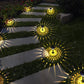 Solar wasserdicht kreisförmig divergente Licht Schatten Design LED Außen Garten Dekorationslicht
