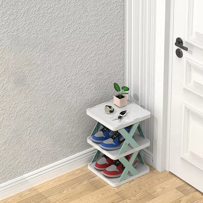 Frendorf | Faltbares Mehrschichtiges Schuhregal, Schuhlagerregal Organizer