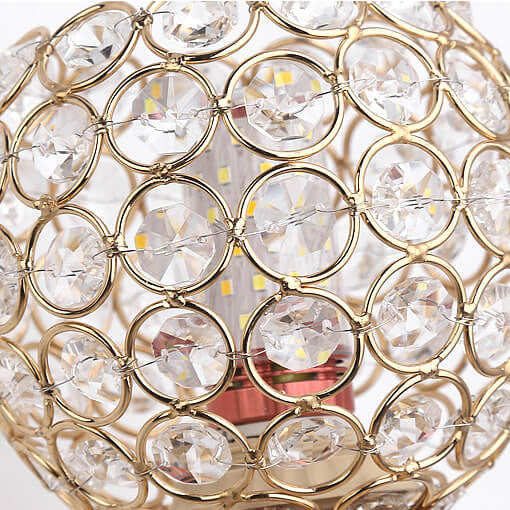Zeitgenössische kreative Kristallkugel 1- Licht Wandlampe für das Wohnzimmer