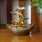 Frendorf | Aqualis Flow LED Tischbrunnen | Kreatives Lotusblatt-Design | Dekorative Lampe mit Wasserlauf