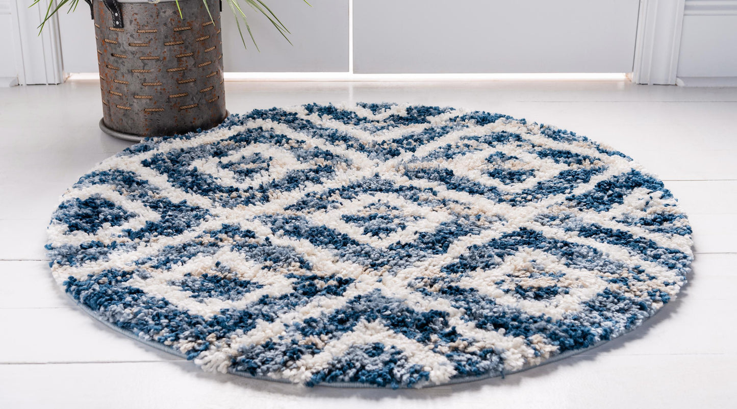 Frendorf | DiamondLuxe Shag - Teppich mit Diamantmuster | Shaggy Hochflorteppich | Weich & Modern | Perfekt für Wohnzimmer