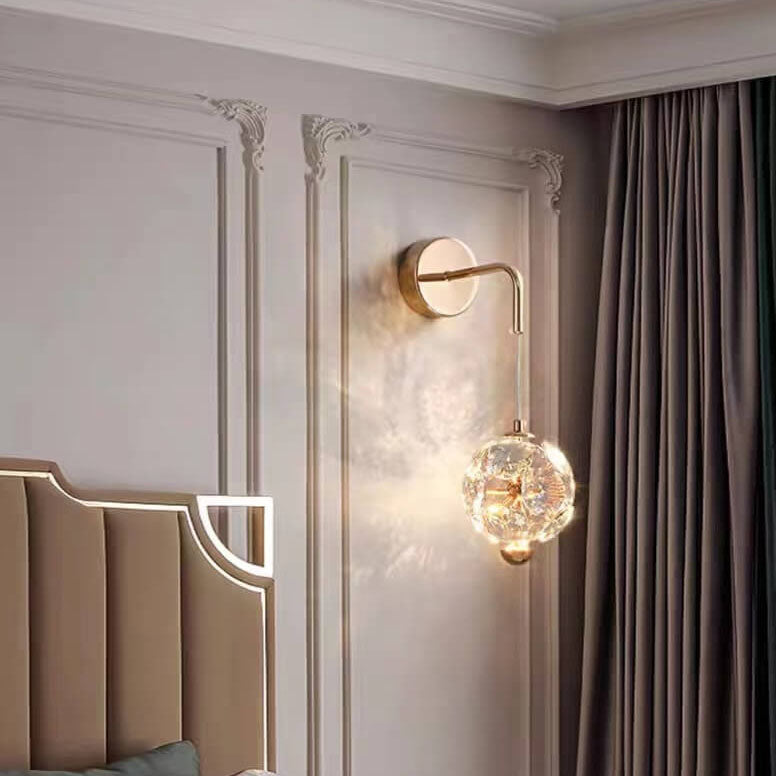 Frendorf | Crystalyn Wandleuchte | Moderner Luxus | Kristall-LED-Design | Dimmbares Licht für Schlafzimmer