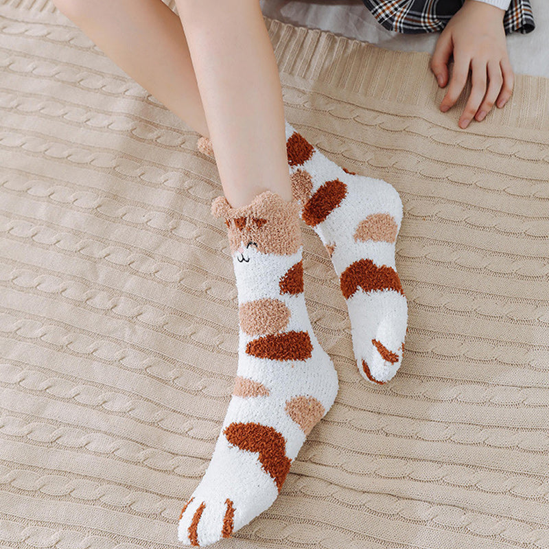 Frendorf | Warme, weiche Socken mit Katzenpfoten