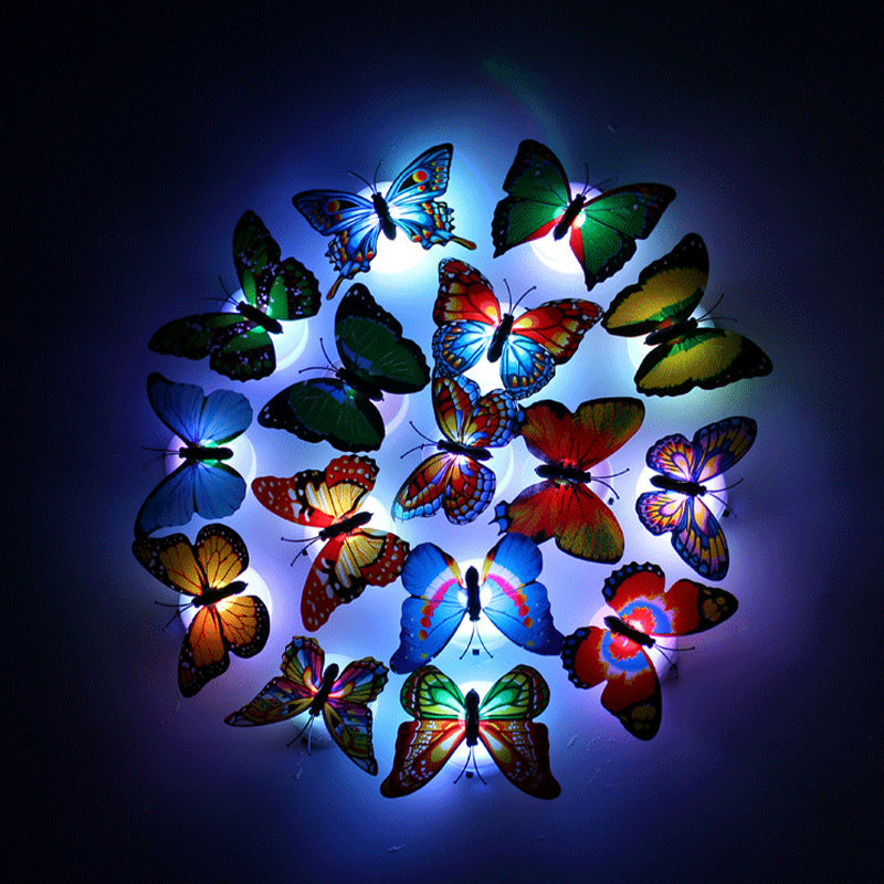 Frendorf | LumiWings - 3D bunte LED Schmetterlings Nachtlichter