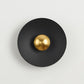 Contemporary Creative Macaron Flying Saucer Hardware LED Wall Sconce Lamp For Bedroom
