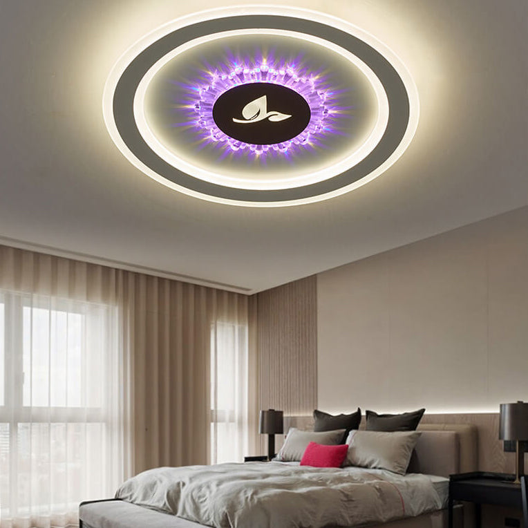 Frendorf | Lumivolt Astra LED Deckenleuchte | Modernes Acryl-Design | Farbwechsel | Dimmbar mit Fernbedienung