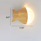 Frendorf | Fynnora Nordic Wandlampe | Eiche & Acryl | Minimalistisches Fisch-Design | LED Beleuchtung