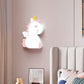 Frendorf | GlowBunny LED Kinder Wandleuchte | Kreatives Design | Einhorn & Hase | Dimmbar & Modern