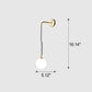 Frendorf | Marbelis Sphere LED Wandleuchte | Moderner Luxus | Marmor-Arm & Kugelschirm | Dekorative Beleuchtung