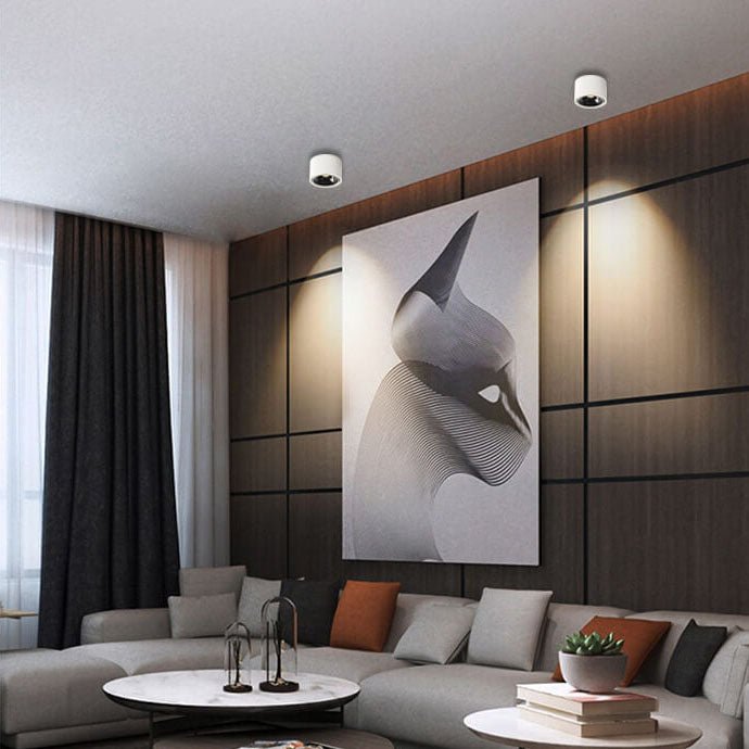 Origo Minimalistische LED Deckenleuchte - Verstellbarer Rund Einbaulampe