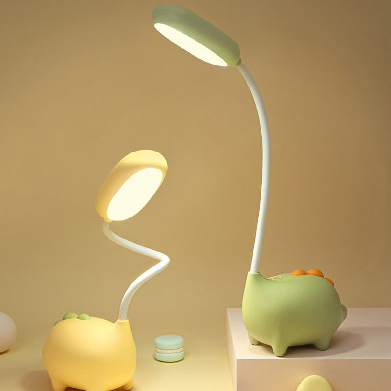 Frendorf | DinoGlow Kinder LED-Schreibtischlampe | Augenfreundlich | Wiederaufladbar | Perfekt fürs Kinderzimmer