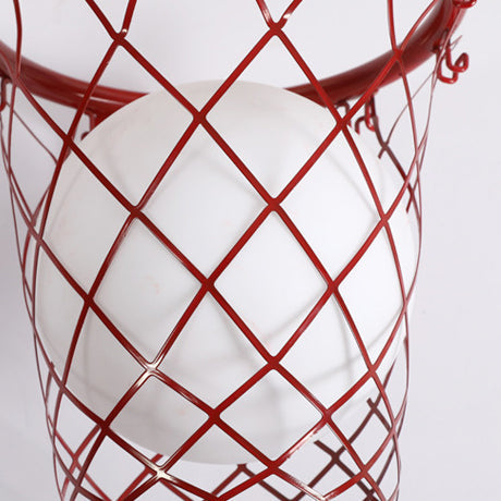 Frendorf | Slamora Kinder Wandleuchte | Basketballkorb Design | Glas & Metall | Art Déco Stil | Schlafzimmerlicht