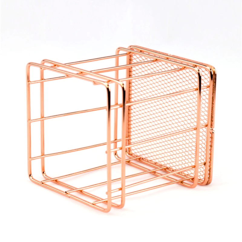 Ästhetischer Roségold Schönheit Korb