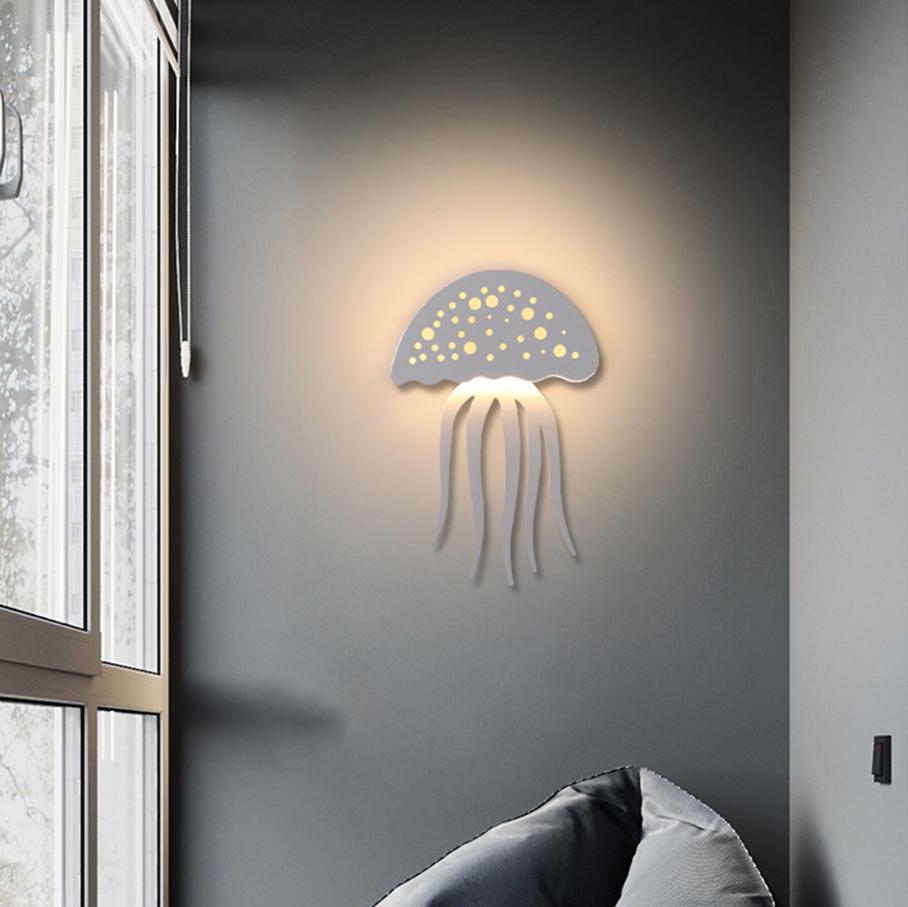 Moderne kreative 1-Licht LED Qualle Wandleuchte