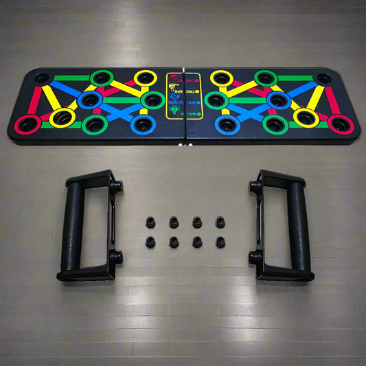 Frendorf | 14-in-1 Push-Up Rack Board | Rutschfest, tragbares Fitnessgerät für das Training zu Hause & Muskeltraining