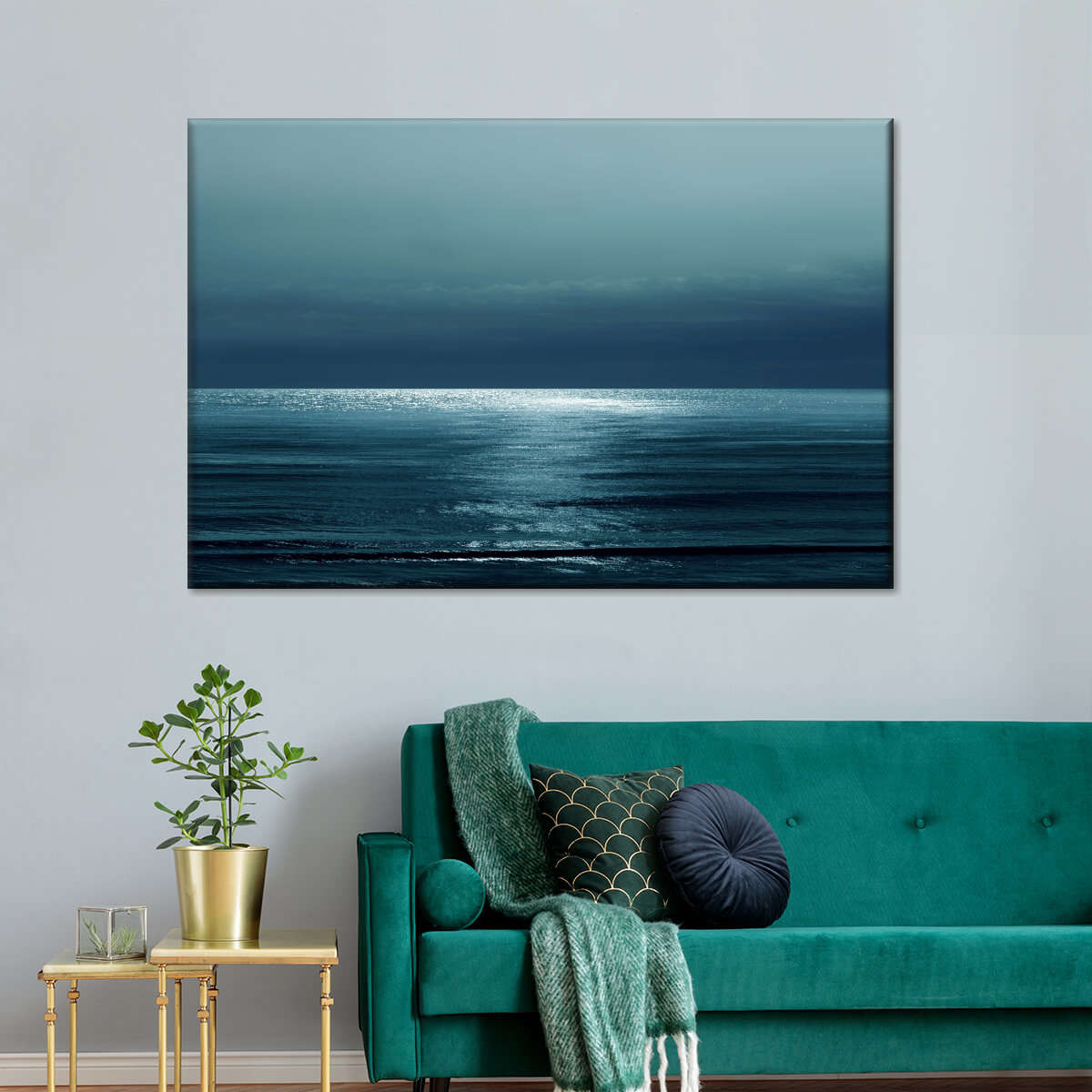 Frendorf | Moonlit Ocean Teal I Wandkunst