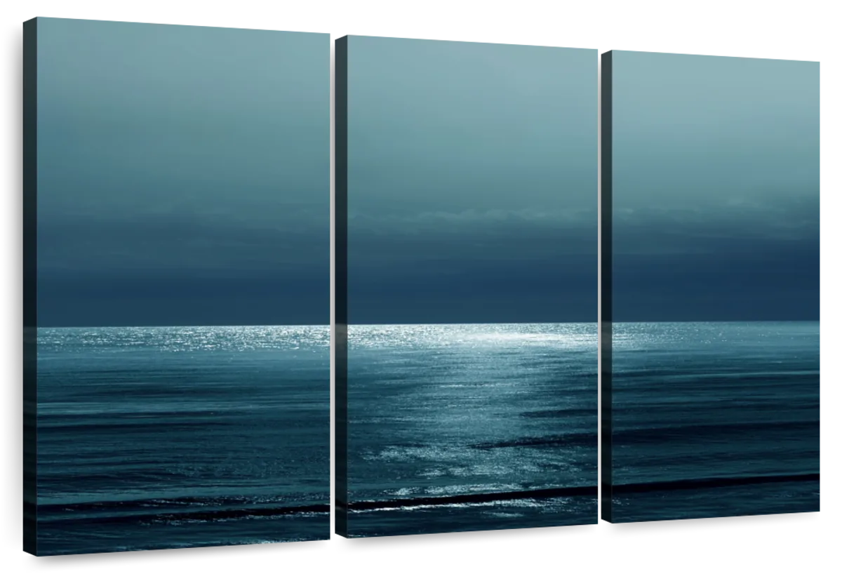 Frendorf | Moonlit Ocean Teal I Wandkunst