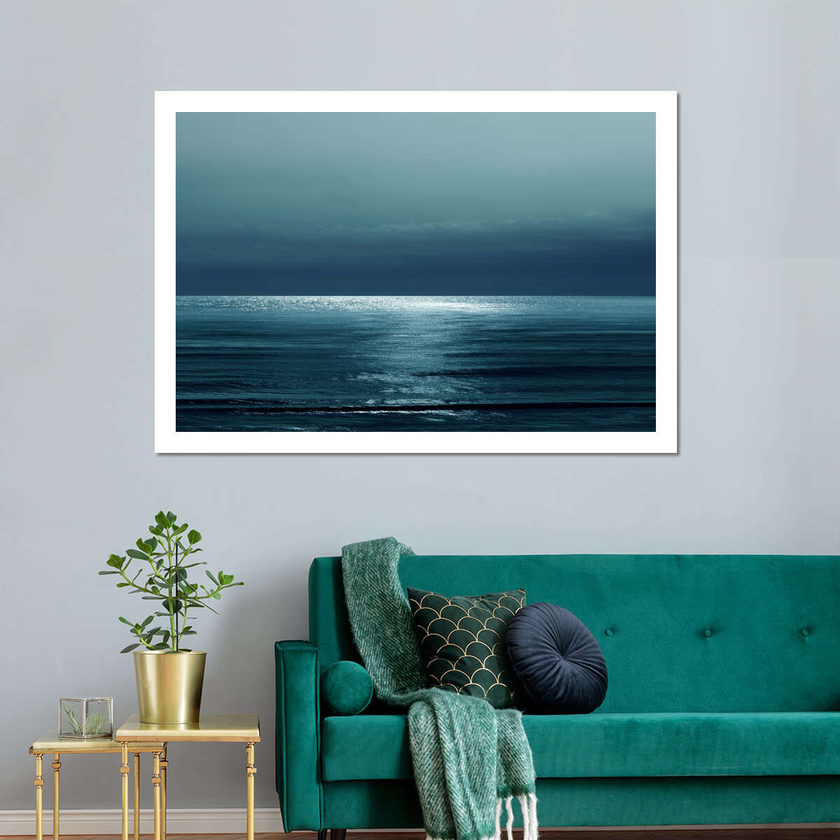 Frendorf | Moonlit Ocean Teal I Wandkunst