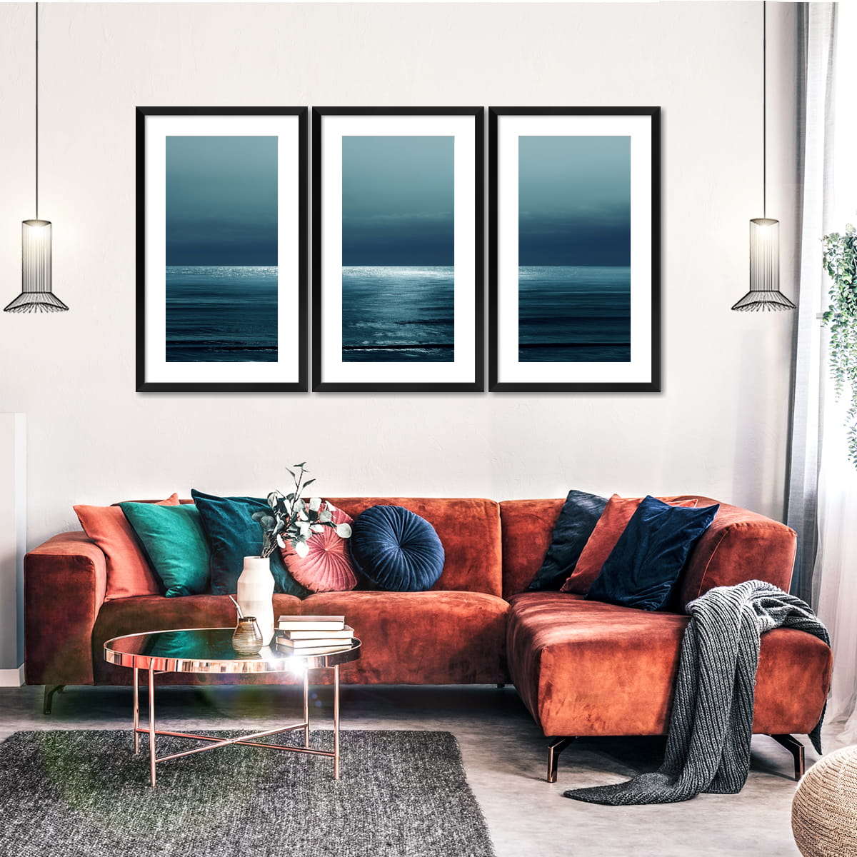 Frendorf | Moonlit Ocean Teal I Wandkunst