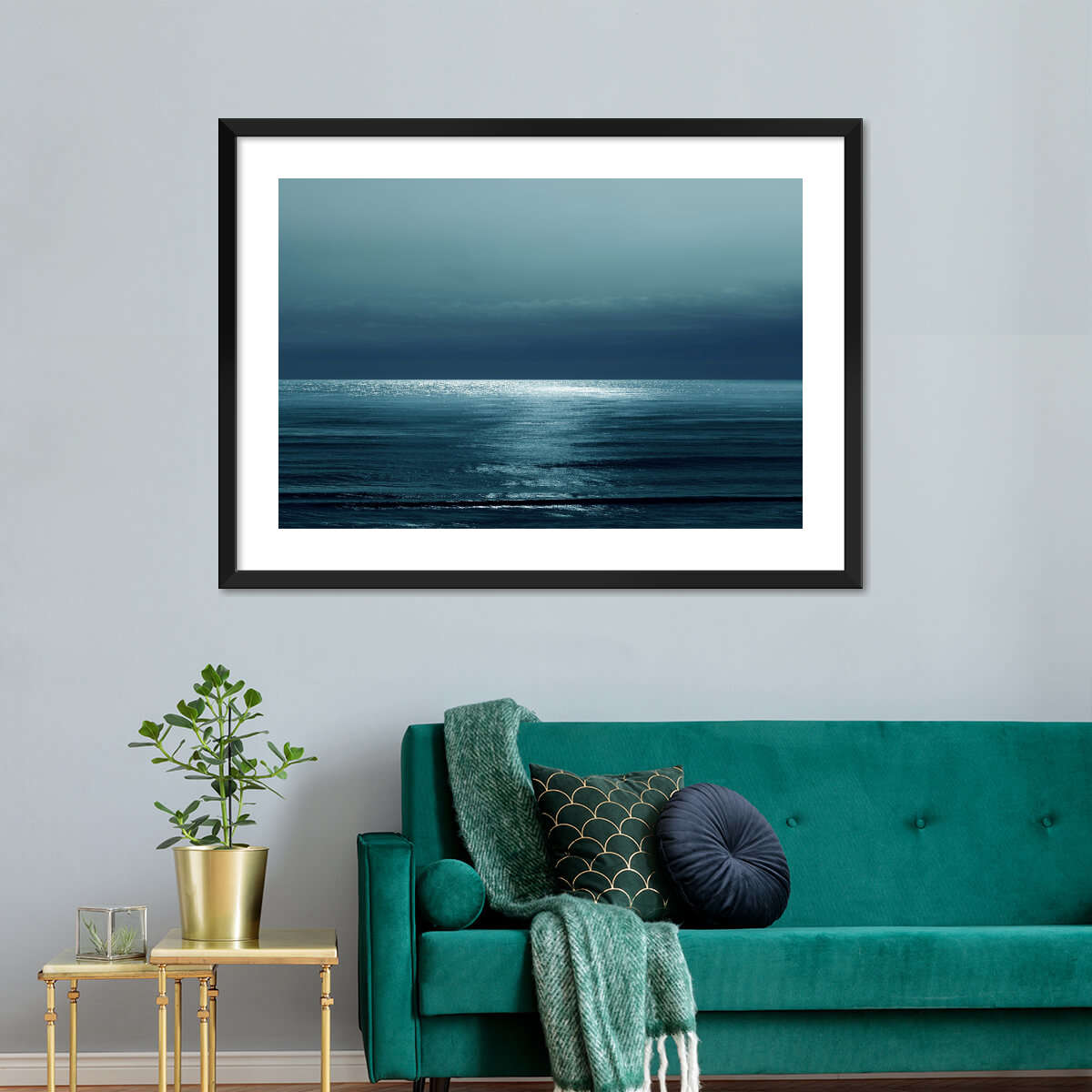 Frendorf | Moonlit Ocean Teal I Wandkunst