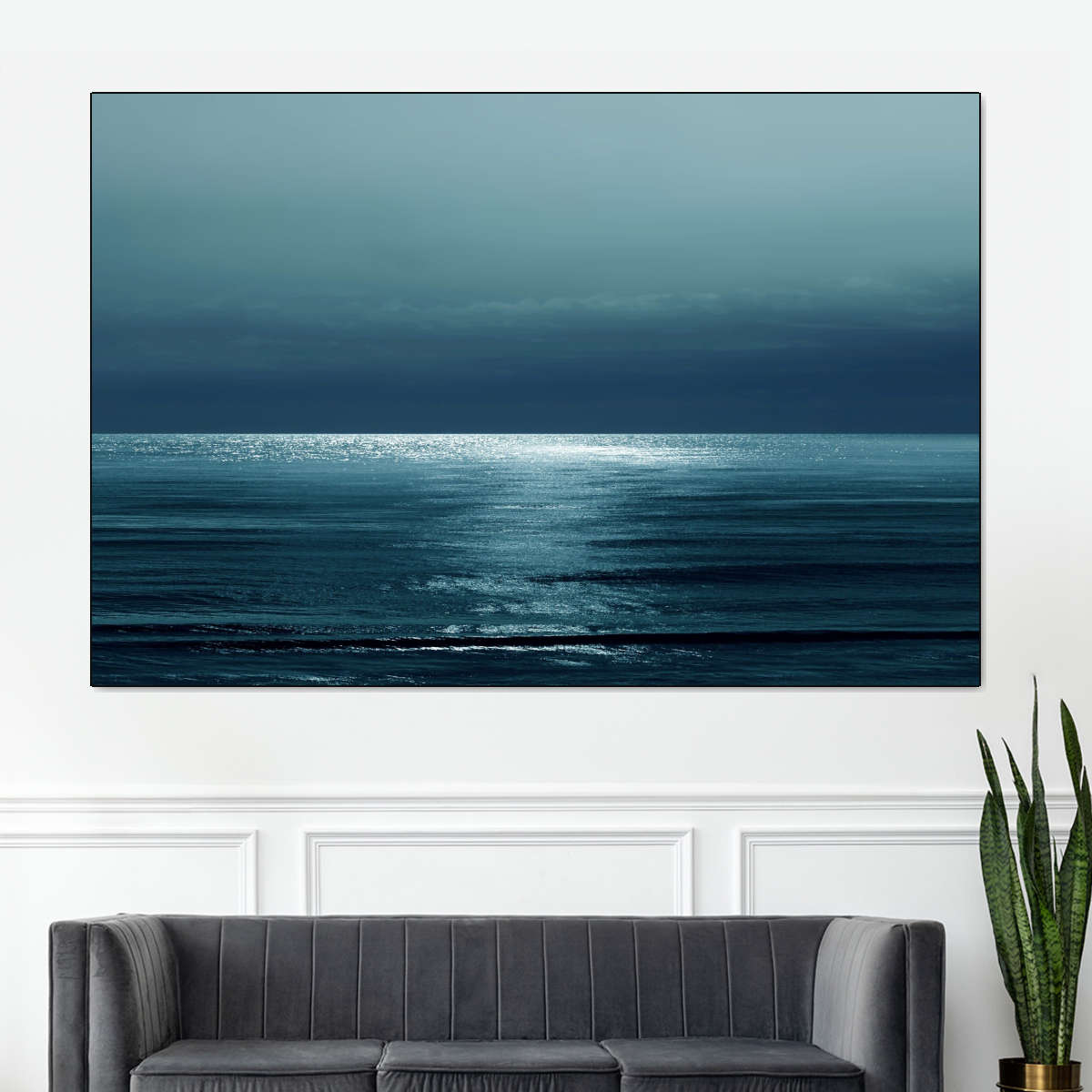 Frendorf | Moonlit Ocean Teal I Wandkunst