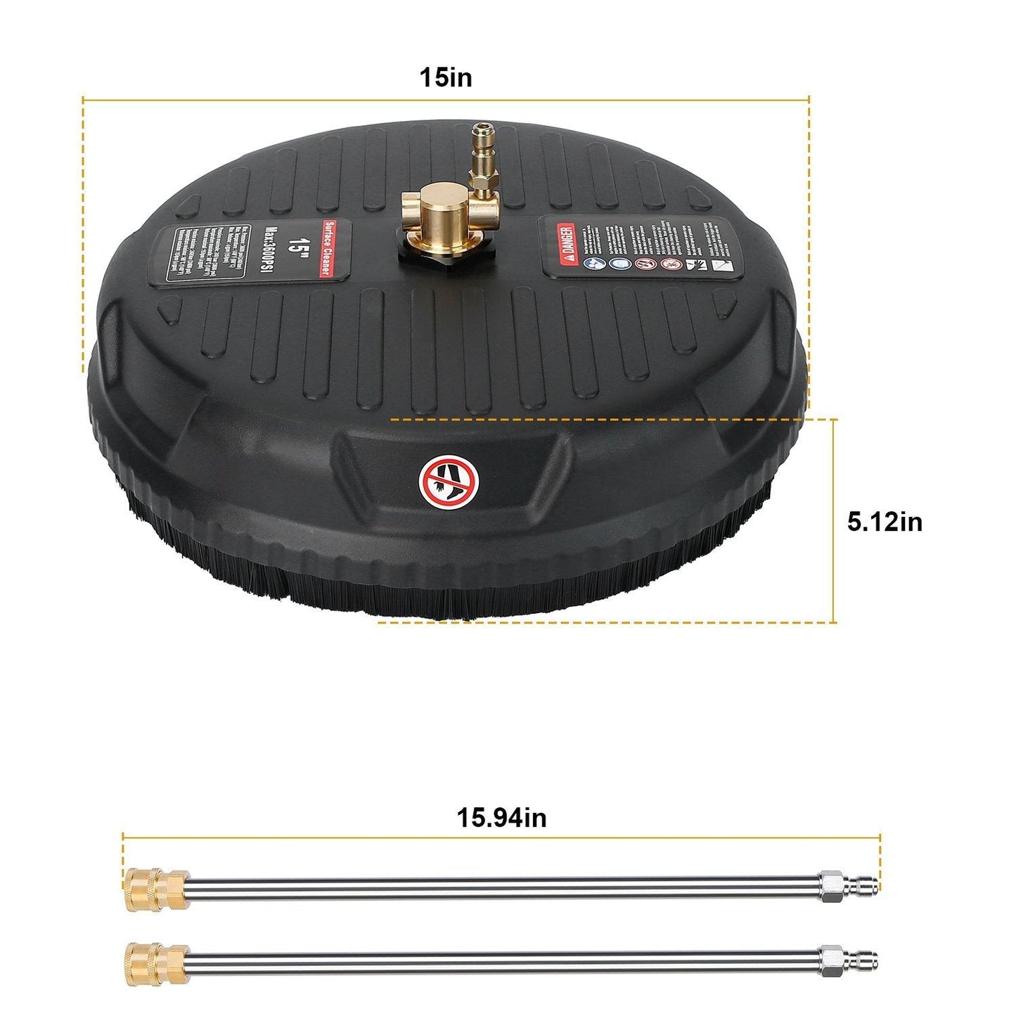 Frendorf | 15" Hochdruck-Flächereiniger
