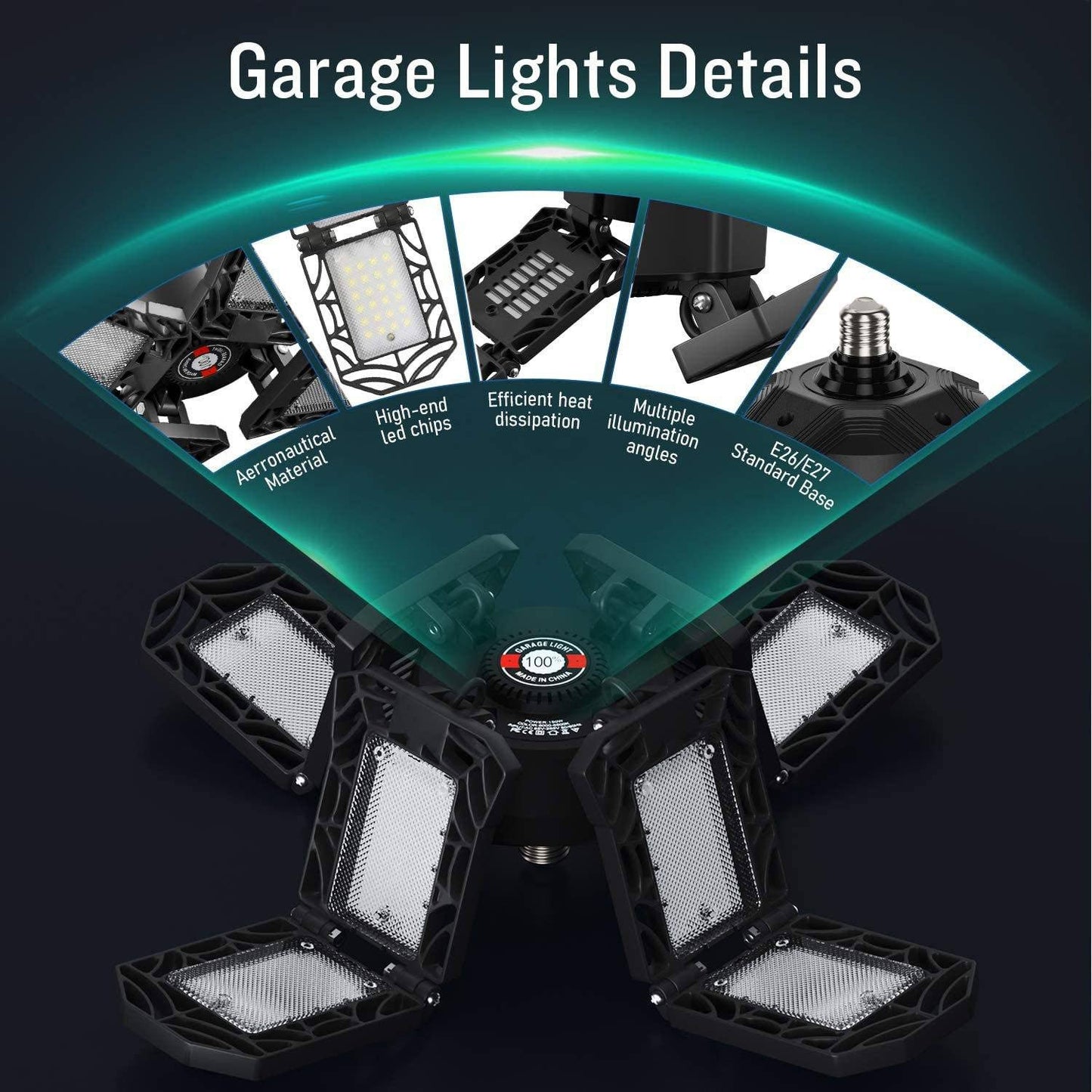 Frendorf | 15000LM LED Shop Licht mit E26/E27