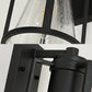 Frendorf | 1 Licht Conical Wandlamp Industrieel Zwart Gezaaid Glas Wandlamp met Metalen Kooi