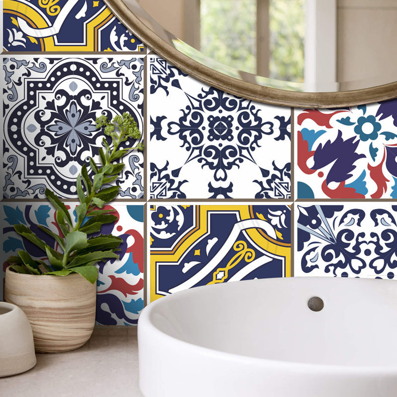 Frendorf | Baroktegel Effect Behang Paneel Boho Zelfklevende Keuken Wandbekleding, 8.6 vierkante voet