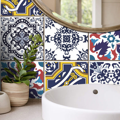 Frendorf | Baroktegel Effect Behang Paneel Boho Zelfklevende Keuken Wandbekleding, 8.6 vierkante voet