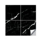PVC Abziehbare Tapetentafel Zeitgemäß Marmor Look Wandverkleidung für Küche (4 Stück)